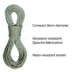 STERLING CanyonLux Canyoneering Rope - 8.0mm -Dakine Store BL D3 2