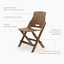 Barebones Ridgetop Wood Folding Chair -Dakine Store BRO D4
