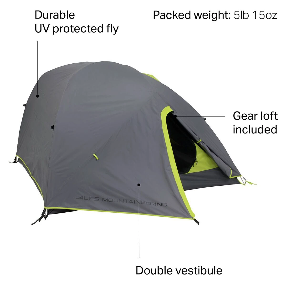 Alps Mountaineering Greycliff 2 Tent: 2-Person 3-Season 3 Alps Mountaineering Greycliff 2 Tent: 2-Person 3-Season