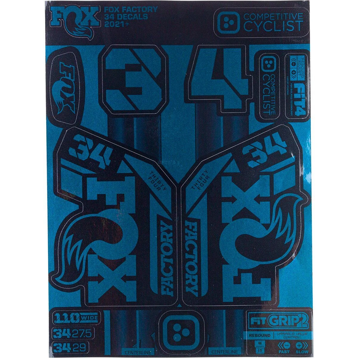 Fox 34 2021+ Decal Kit 3 Fox 34 2021+ Decal Kit