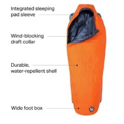 Big Agnes Lost Dog Sleeping Bag: 15F Synthetic -Dakine Store ORA D4