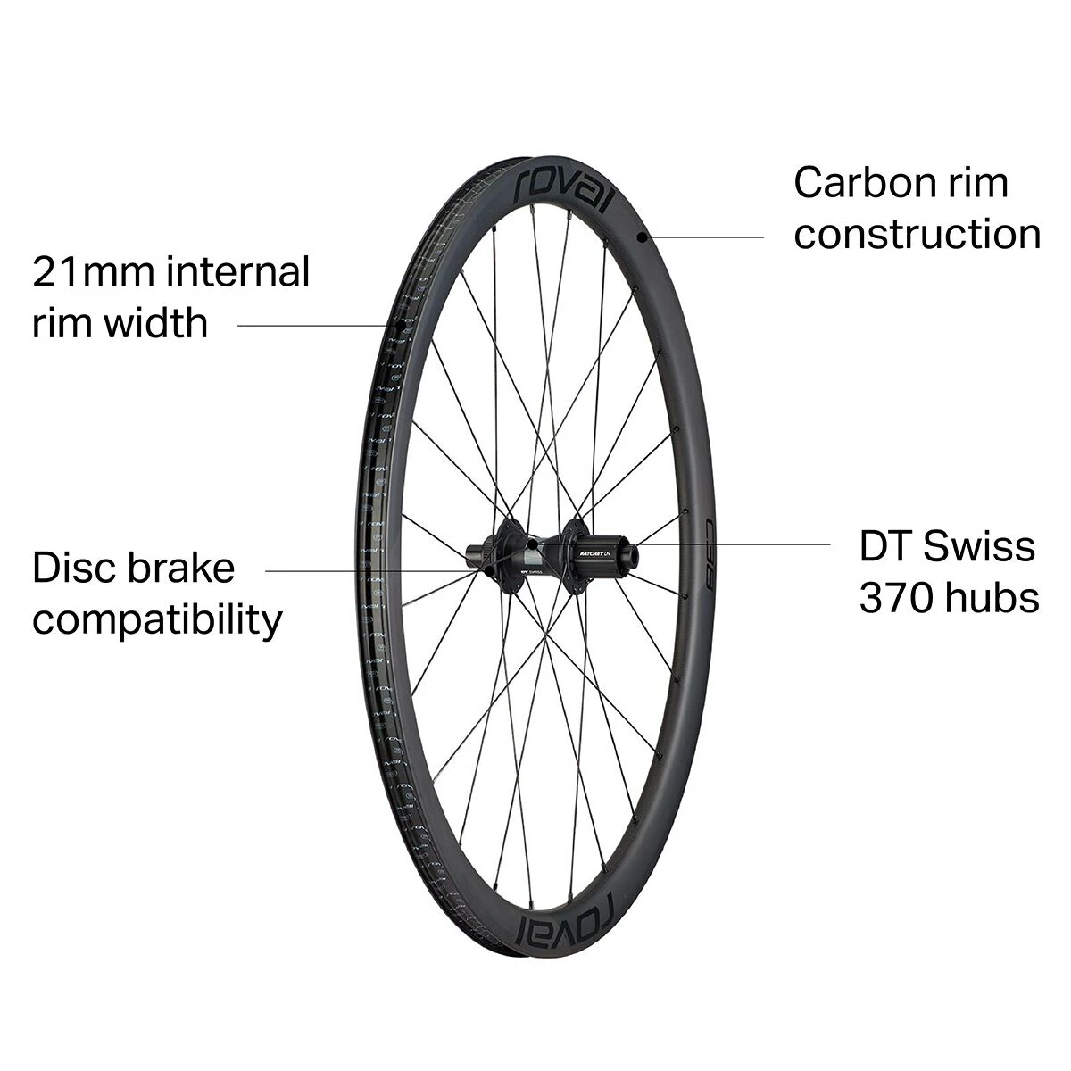 Roval C 38 Disc Wheelset - Tubeless 9 Roval C 38 Disc Wheelset - Tubeless - Image 7